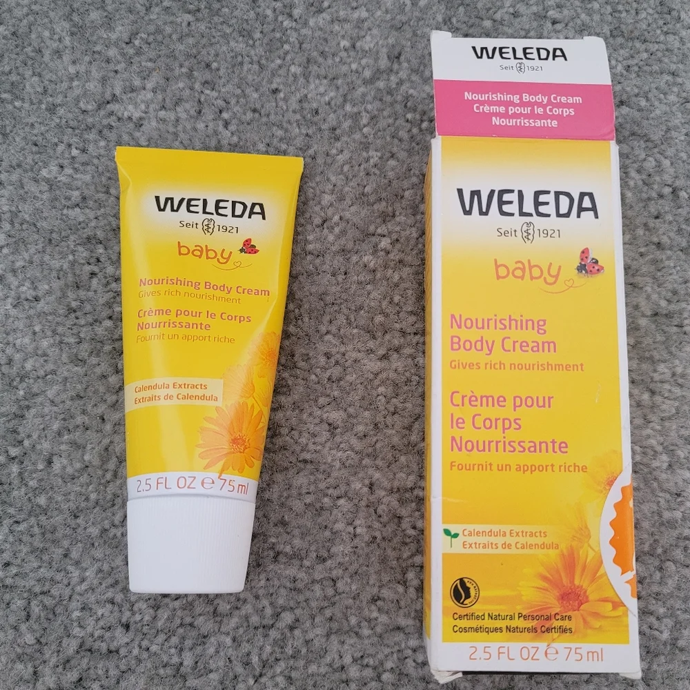 Weleda Baby Calendula Nourishing Body Cream, 2.5 fl oz 75 ml Nice exp 11/22+